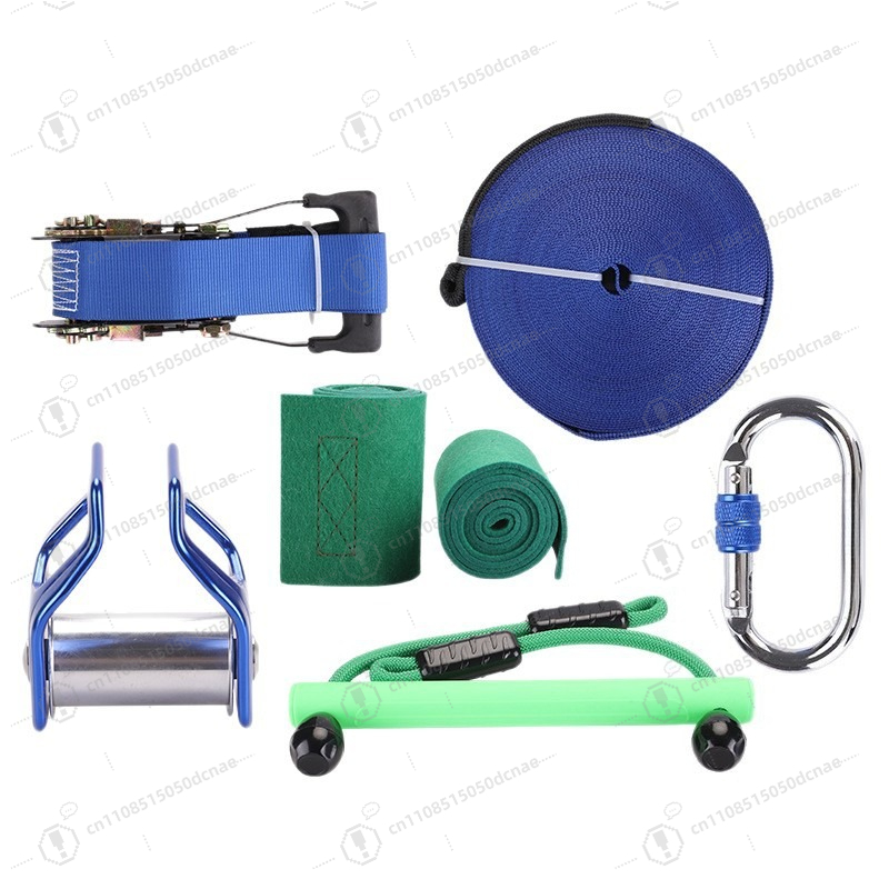 Kids Outdoor Obstacle Course Equipment - Zestaw do treningu slackline dla dzieci,