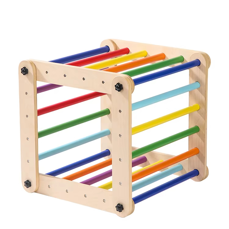 Kids Outdoor Wooden Climbing Frame - Drewniany trójkąt do wspinaczki dla dzieci,