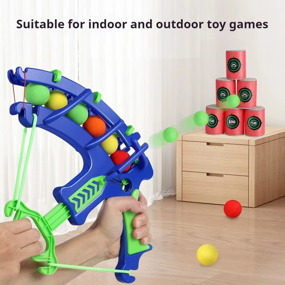Kids Outdoor Ball - Zabawka dla dzieci: Proca sportowa, pistolet