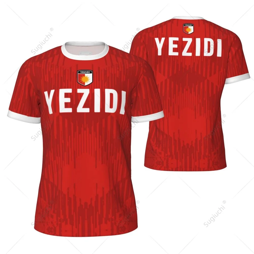 Kids Outdoor Clothing - Koszulka męska YEZIDI z flagą, druk