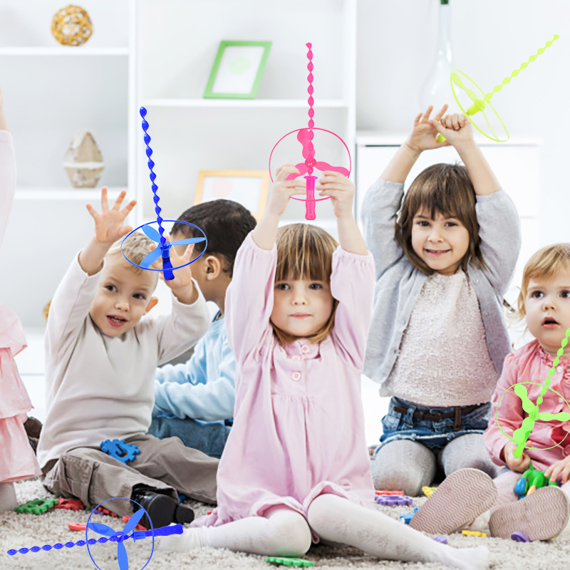 Kids Outdoor Easter Toys - 10 sztuk/zestaw Kolorowe bambusowe ważki do