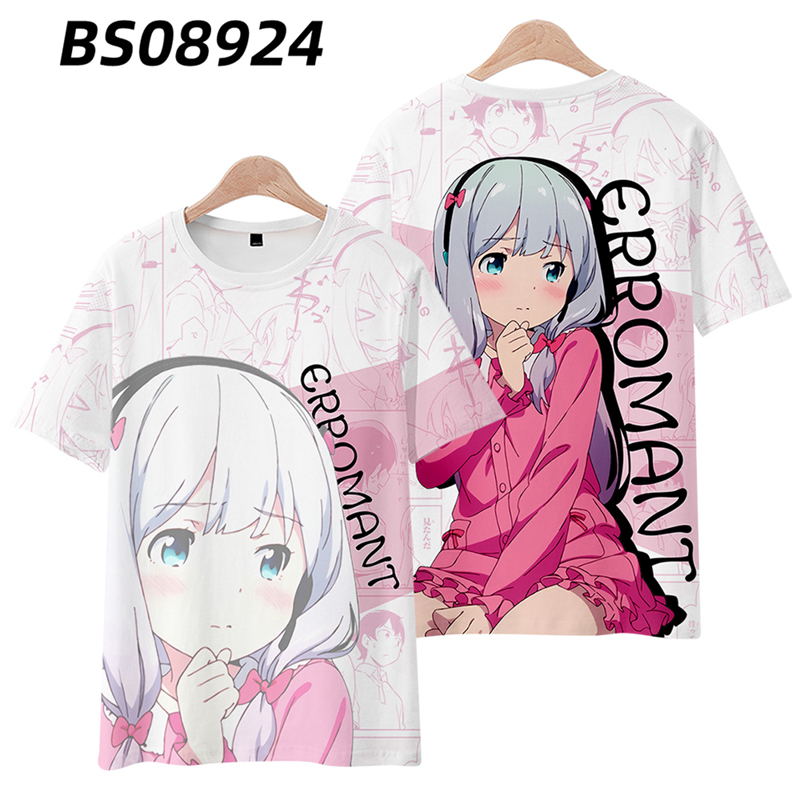 Kids Outdoor Fort - Męska koszulka 3D Anime Eromanga Sensei,