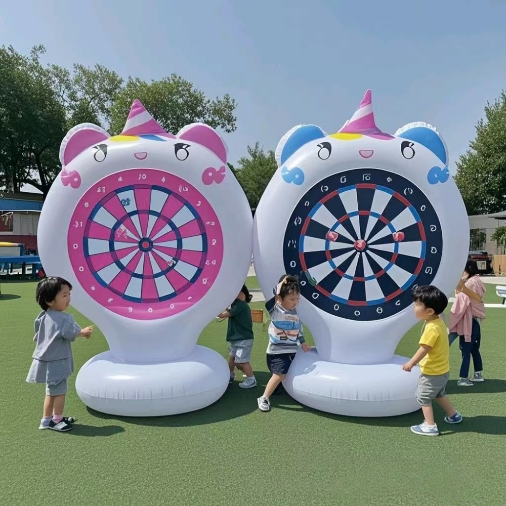 Kids Outdoor Easter Toys - Nadmuchiwany Jednorożec Gra w Rzucanie Tarcza