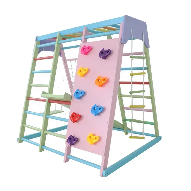 Kids Outdoor Wooden Climbing Frame - Drewniany zestaw do wspinaczki dla dzieci
