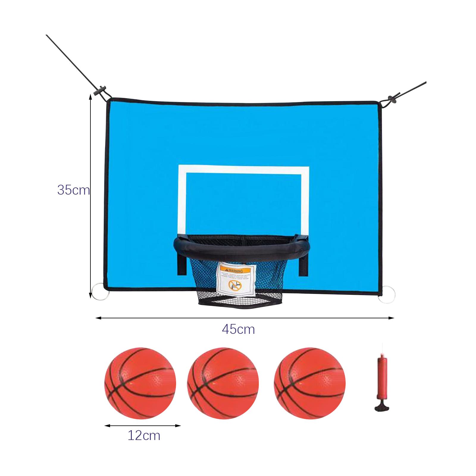 Kids Indoor Outdoor Trampoline - Kosz do koszykówki na trampolinę z