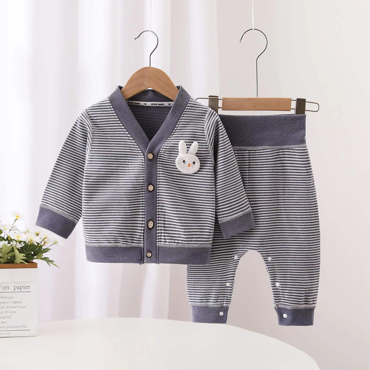 Jesienny Nowy Zestaw w Paski d – Kids Outdoor Clothing recenzja i cena