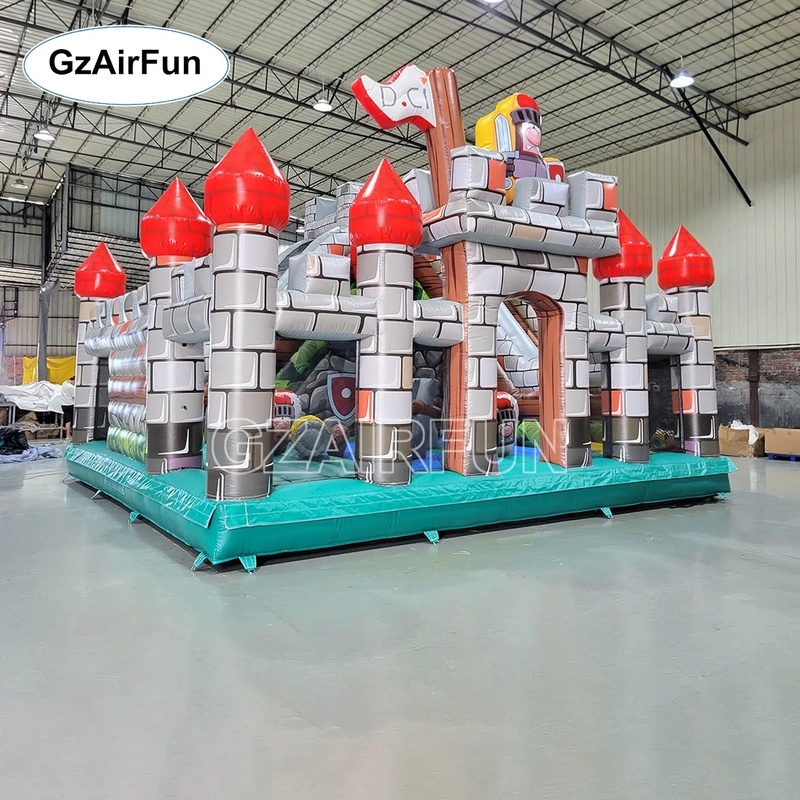 Komercyjny dmuchany zamek ryce – Kids Outdoor Obstacle Course Equipment recenzja i cena