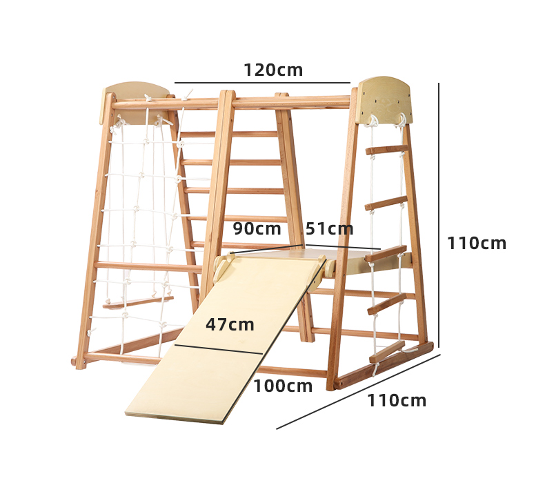 Dziecięca plac zabaw wewnętrzn – Kids Outdoor Wooden Climbing Frame recenzja i cena