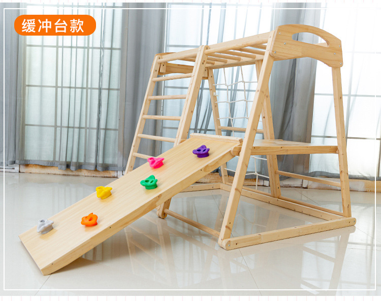 Zestaw do zabawy dla dzieci: d – Kids Outdoor Wooden Climbing Frame recenzja i cena