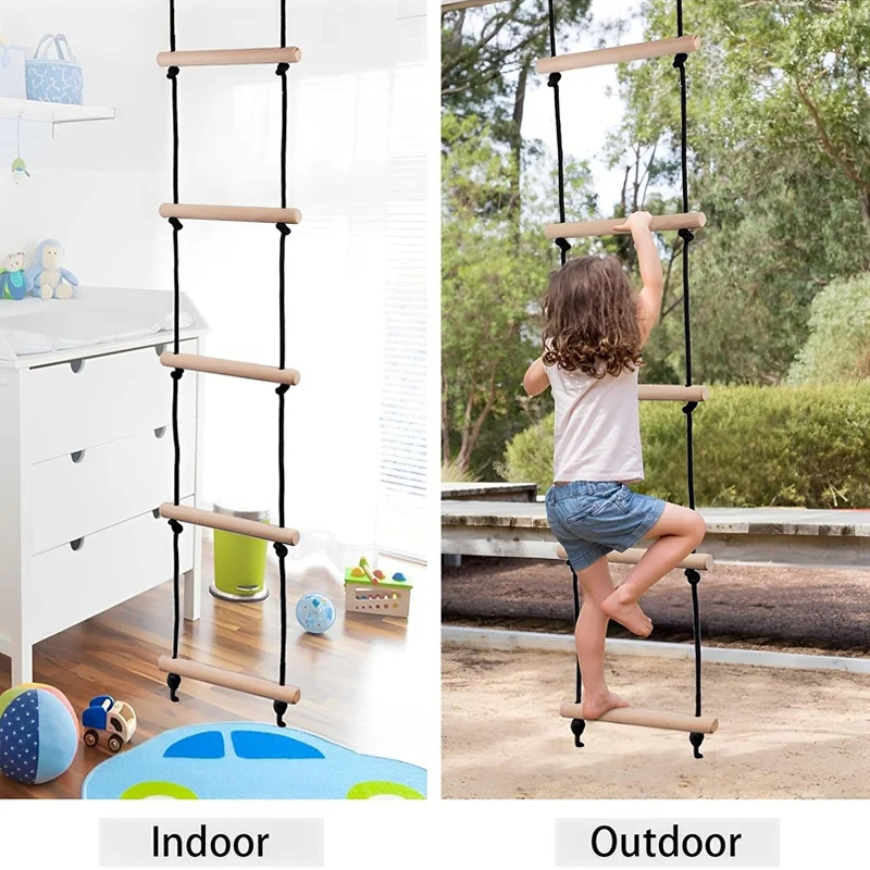 Drewniana drabinka sznurkowa h – Kids Outdoor Swing recenzja i cena