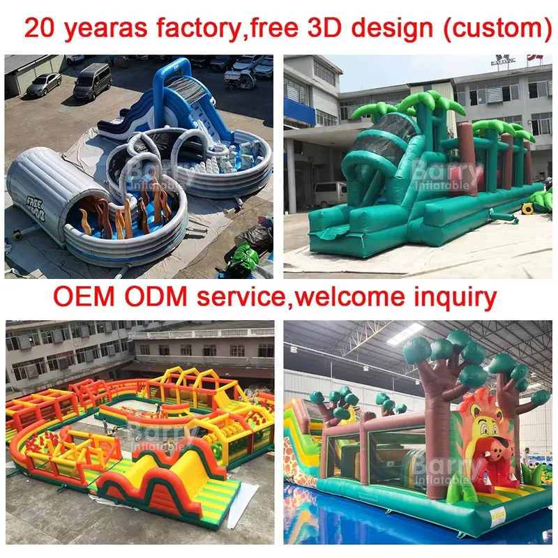 Zewnętrzna i wewnętrzna dmucha – Kids Outdoor Obstacle Course Equipment recenzja i cena