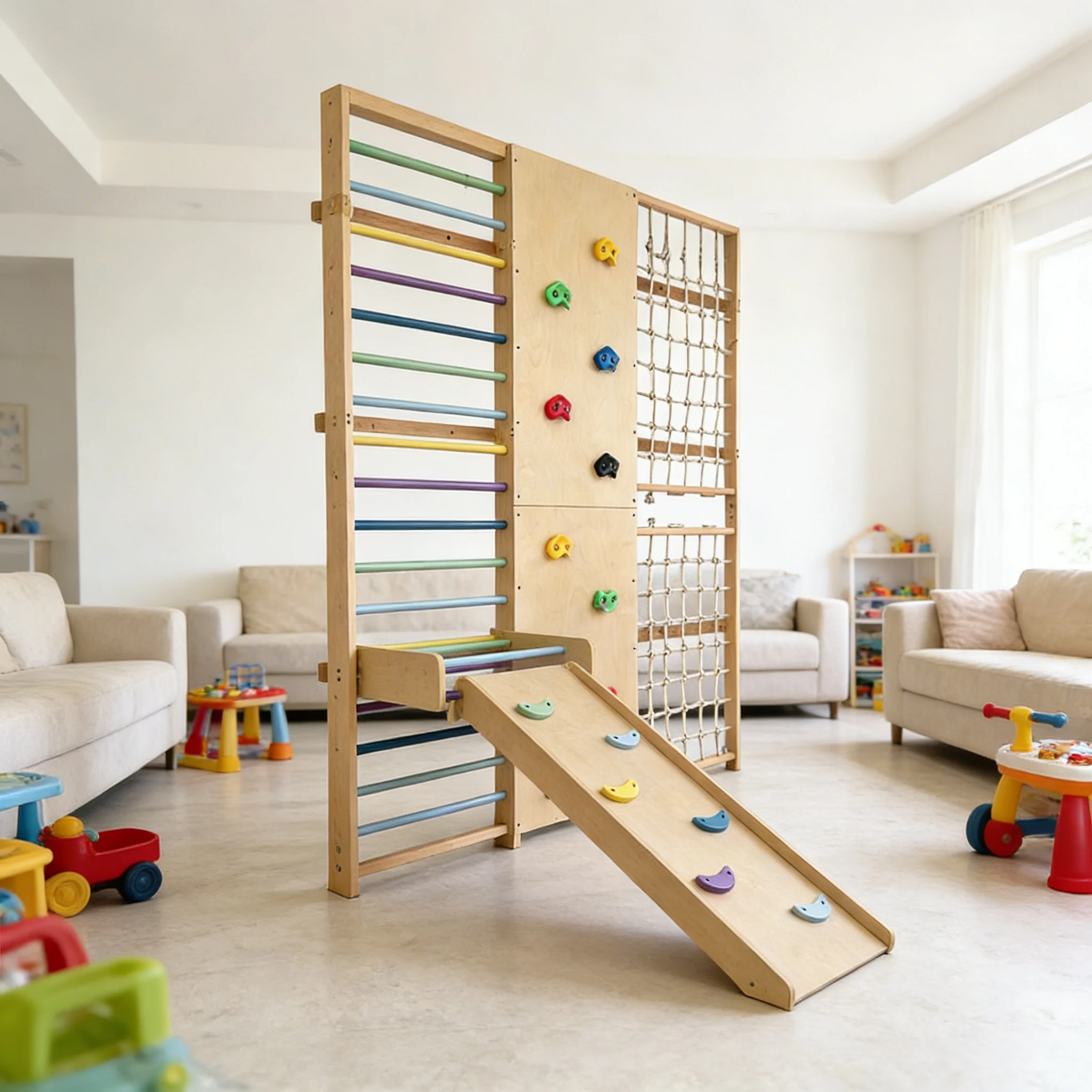 Profesjonalna drabinka wspinac – Kids Outdoor Wooden Climbing Frame recenzja i cena