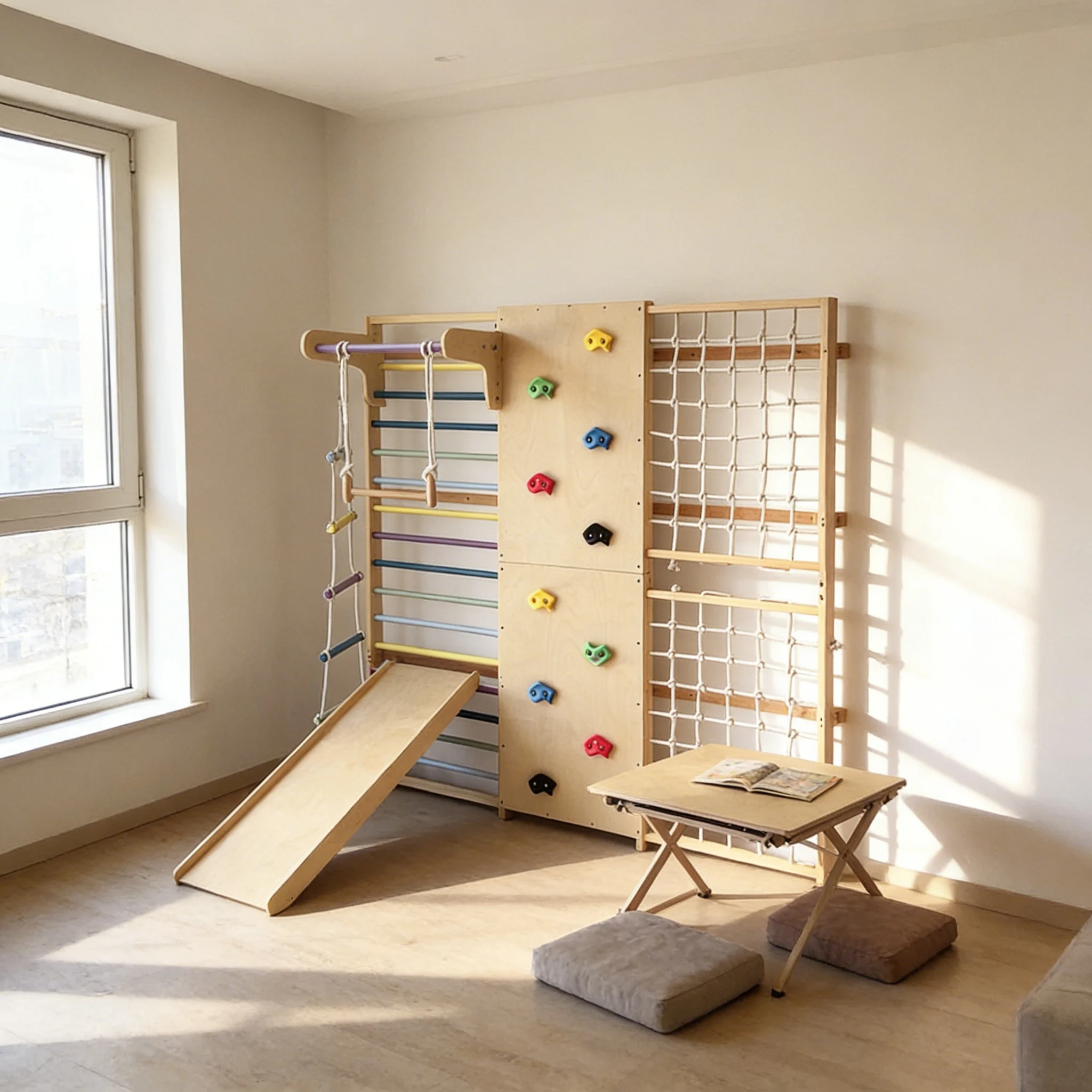 Profesjonalna drabinka wspinac – Kids Outdoor Wooden Climbing Frame recenzja i cena