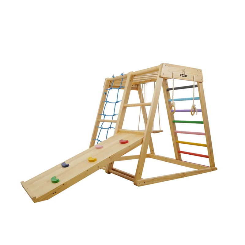 Dziecięcy plac zabaw w pomiesz – Kids Outdoor Wooden Climbing Frame recenzja i cena