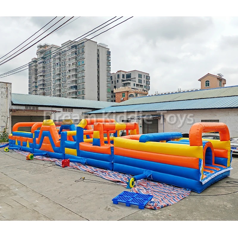 Ogromny dmuchany tunel z PVC,  – Kids Outdoor Obstacle Course Equipment recenzja i cena
