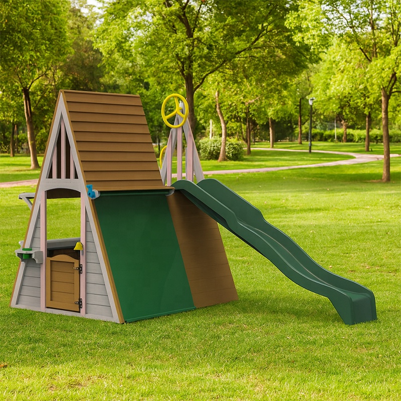 Drewniane zabawki na zewnątrz  – Kids Outdoor Wooden Climbing Frame recenzja i cena