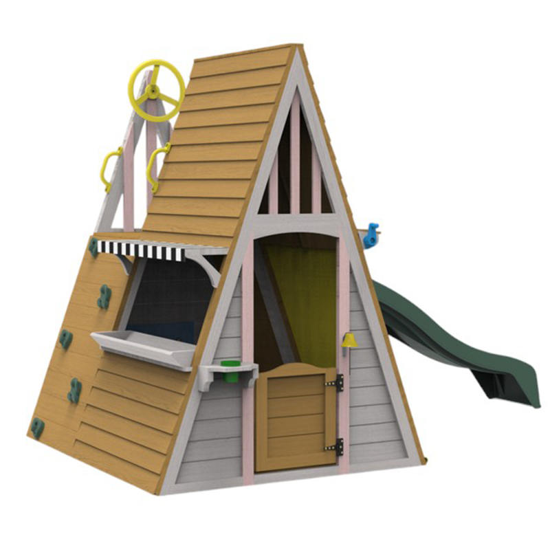 Drewniane zabawki na zewnątrz  – Kids Outdoor Wooden Climbing Frame recenzja i cena