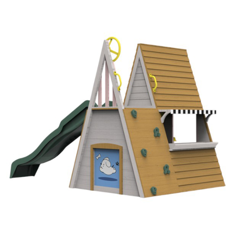 Drewniane zabawki na zewnątrz  – Kids Outdoor Wooden Climbing Frame recenzja i cena